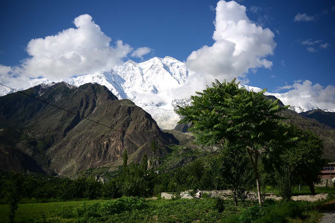 rakaposhi mountain, mountain, pakistan